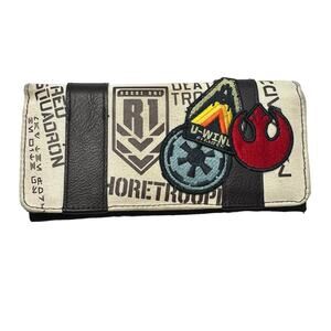 Star Wars Lucas Film Ltd. Wallet Imperial Starfleet U-wing Fighter Heart Logo